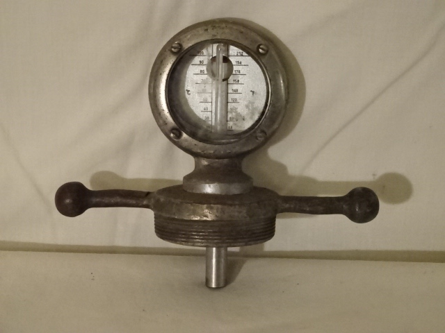 Antique Model A Ford Radiator Cap / Thermometer 2 of 2